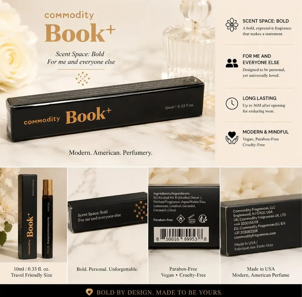 Commodity Book+ Bold 10ml NIB Travel Size